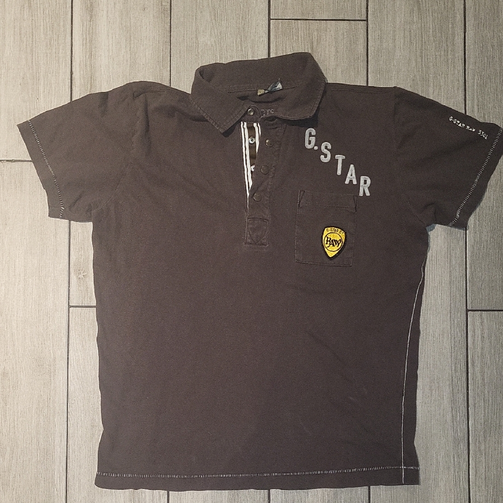 G-Star Brown Polo Shirt Classic Design